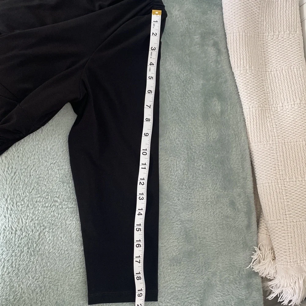 Lauren Ralph Lauren Dress 16 black v neck gathered on the side - Picture 10 of 12